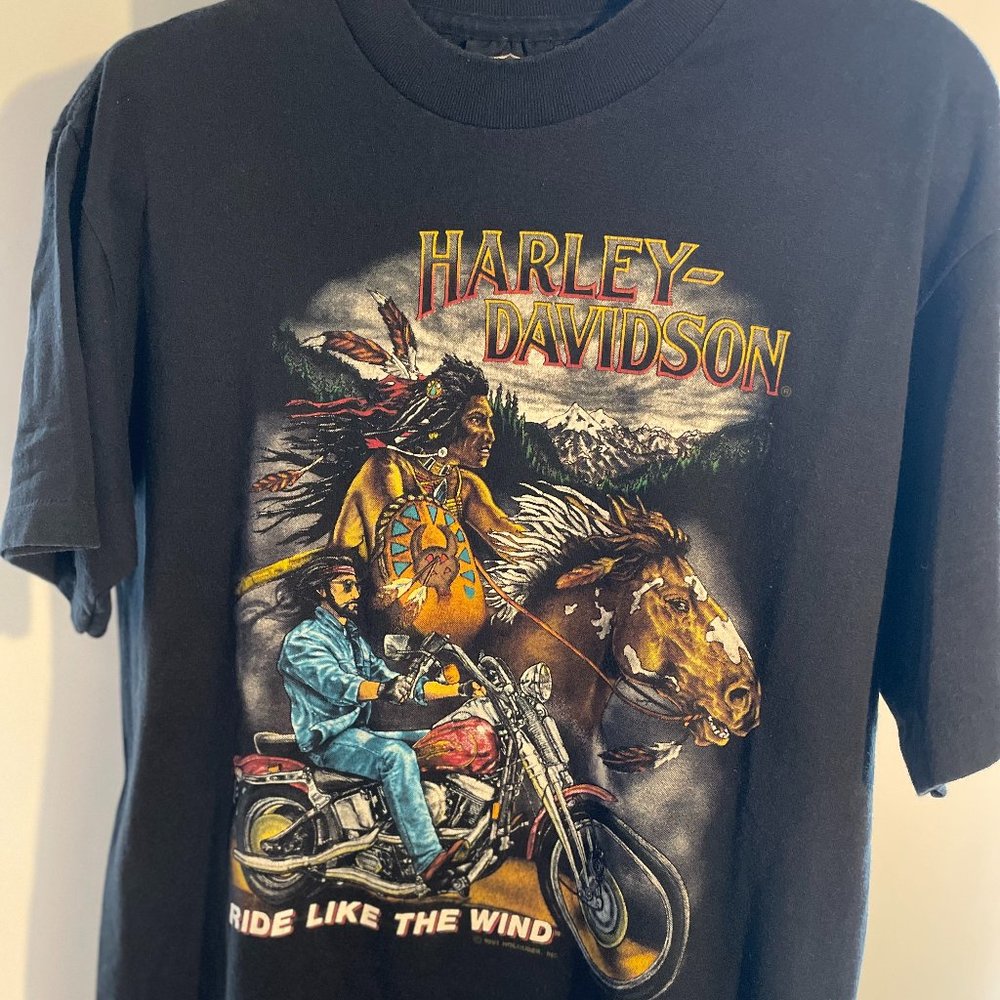 Harley Davidson Vintage 1991 T Shirt Size L
